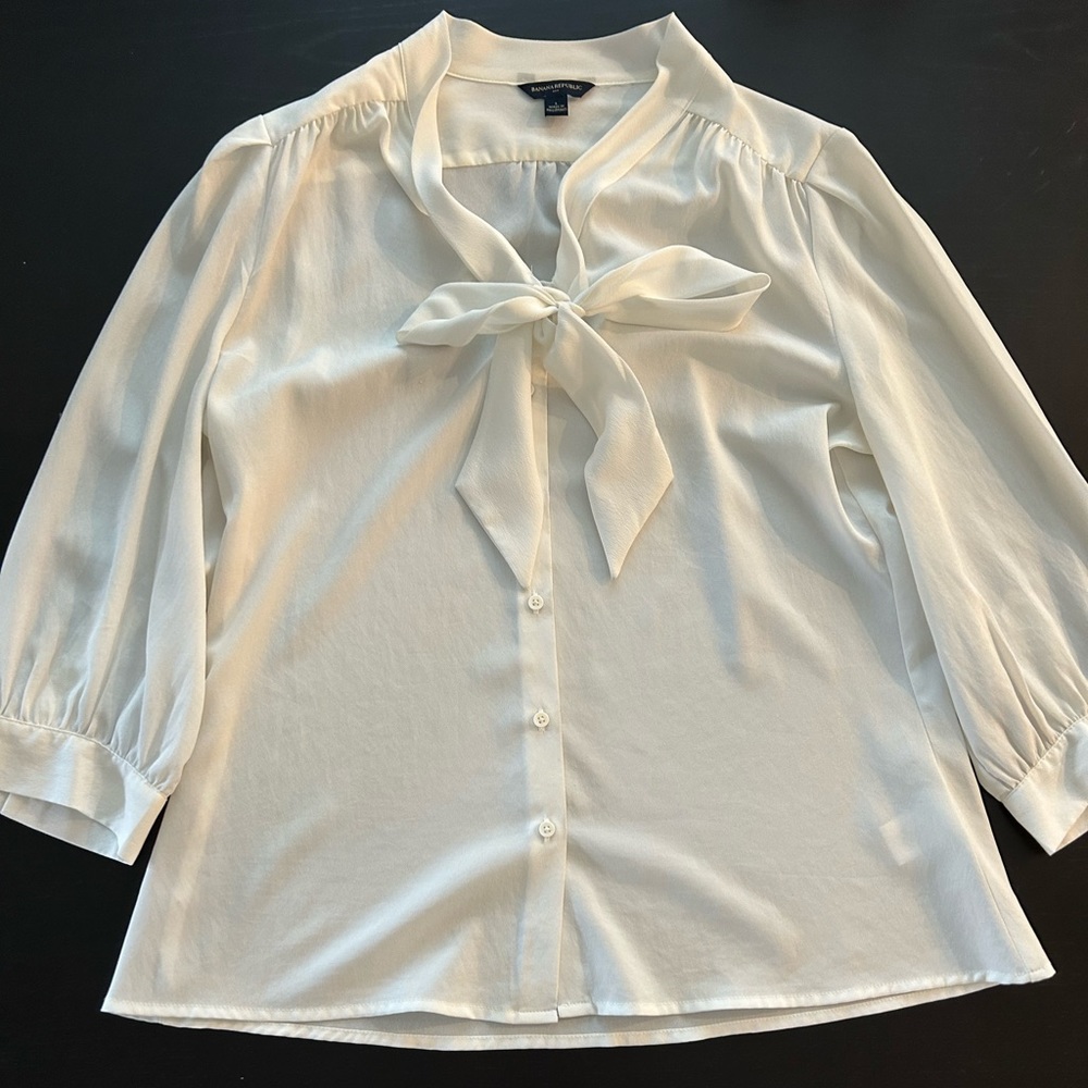 Banana Republic Tie Blouse